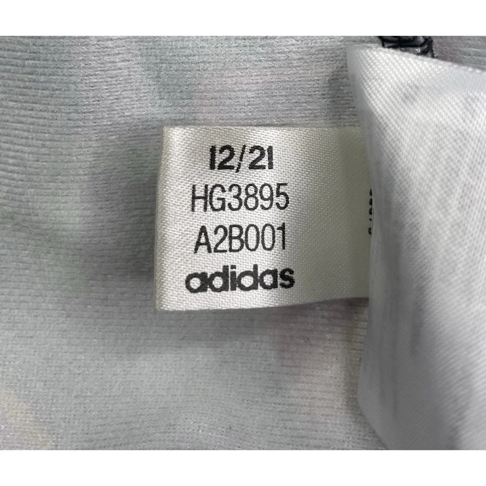 Adidas Track Jacket Youth Large Black Graffiti Print Neon‎ Full Zip